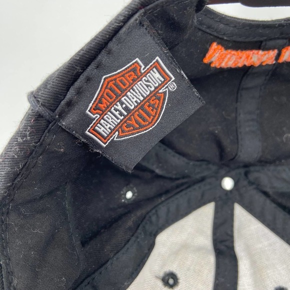 Harley-Davidson Baseball Cap Snap Back Hat Adjustable Fit Adult One Size Black - Picture 6 of 8